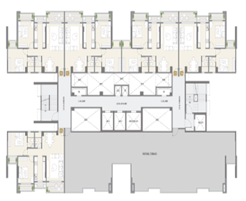 Kolte Patil La Vita Vashi 3BHK Plan
